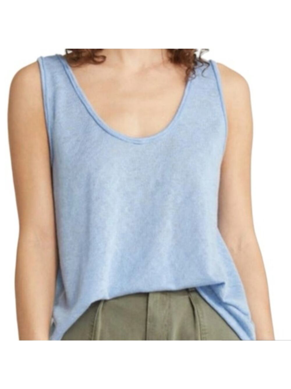 Treasure & Bond U-Neck Swing Tank in Blue Belair XL
